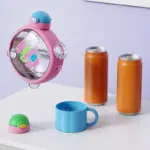 Carat double drinking cup girls fashion colorful large-capacity student water cup Tritan material gift cup 750mL/25oz - Image 14