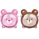 Carat bear double drinking cup large capacity cute cartoon children's water cup Tritan material student cup 750ml/25oz