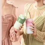 Coffee mug 316 stainless steel insulation cup women portable cute water cup 380mL/13oz - Image 4