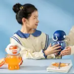 Large capacity astronaut double drinking water bottle Tritan material summer children's straw water cup big belly cup 800mL/27oz - Image 17