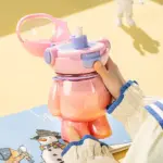 Large capacity astronaut double drinking water bottle Tritan material summer children's straw water cup big belly cup 800mL/27oz - Image 14