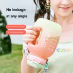 Large capacity water cup with straw outdoor sports cup drinking jug 1500mL/50oz - Image 15