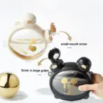 Disney Mickey Luxury Gold Carat Double Drinking Cup Tritan Material Genuine Authorized Cartoon Cute Straw Cup 750 mL/25oz - Image 5