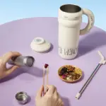 Large 304 stainless steel thermos cup for girls large capacity thermos pot household straw cup 1300mL/44 oz - Image 23
