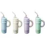 Large 304 stainless steel thermos cup for girls large capacity thermos pot household straw cup 1300mL/44 oz