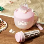 Large Capacity Portable Outdoor Water Kettle with Straw Big Belly Mug 1400mL/47oz - Image 10