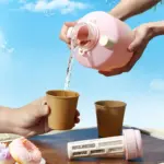 Large Capacity Portable Outdoor Water Kettle with Straw Big Belly Mug 1400mL/47oz - Image 13