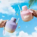 Large Capacity Portable Outdoor Water Kettle with Straw Big Belly Mug 1400mL/47oz - Image 14