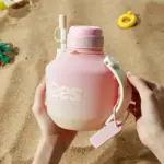 Large Capacity Portable Outdoor Water Kettle with Straw Big Belly Mug 1400mL/47oz - Image 15